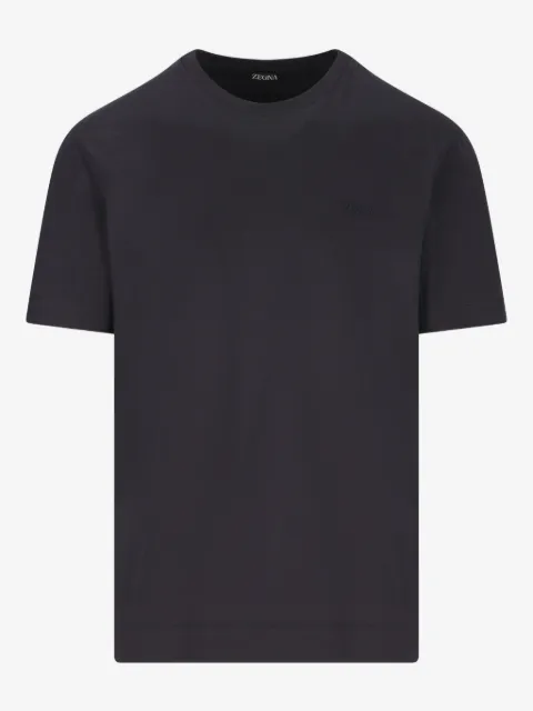 Zegna playera manga corta con cuello redondo