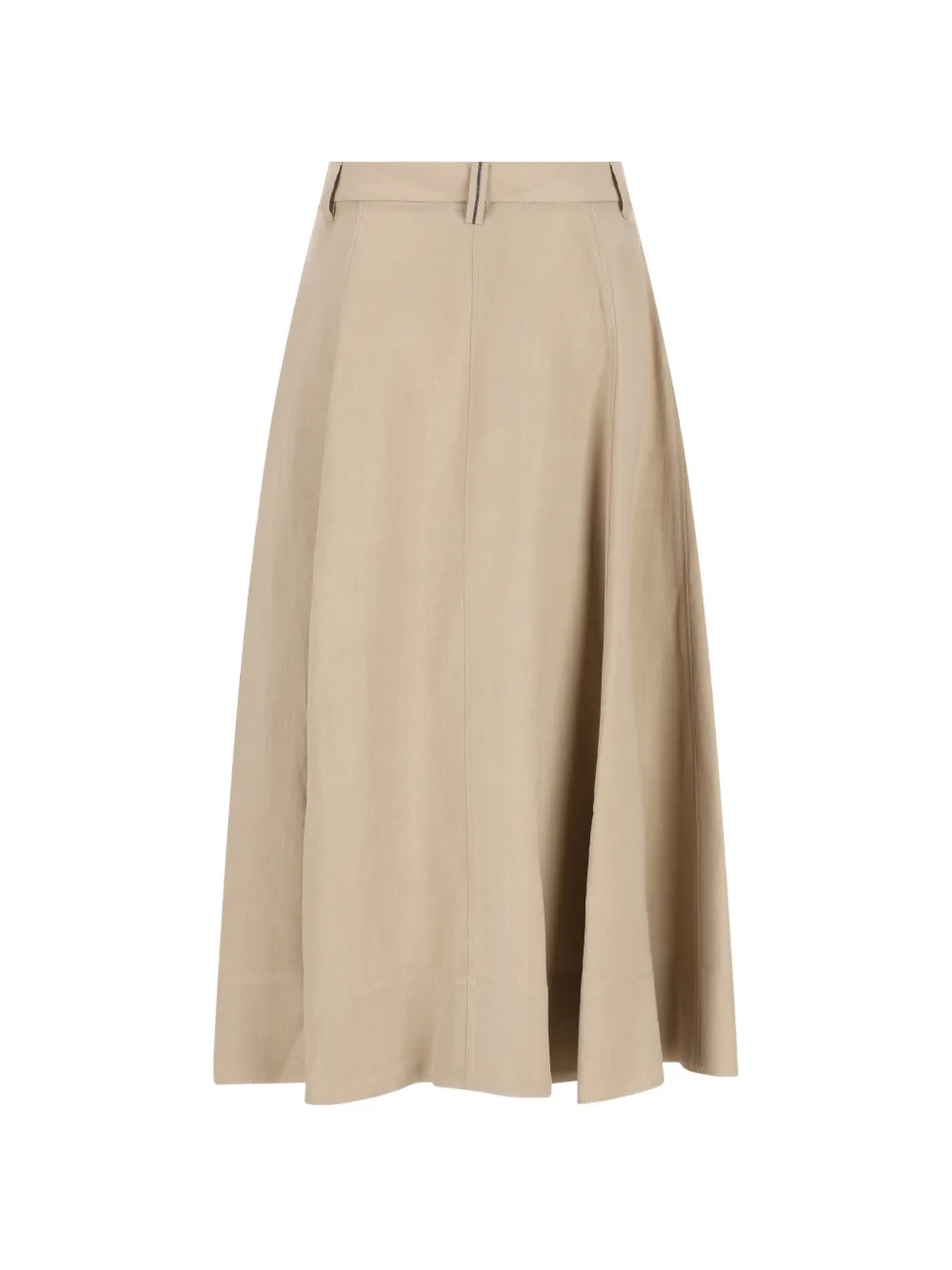 Brunello Cucinelli pleated midi skirt - Beige