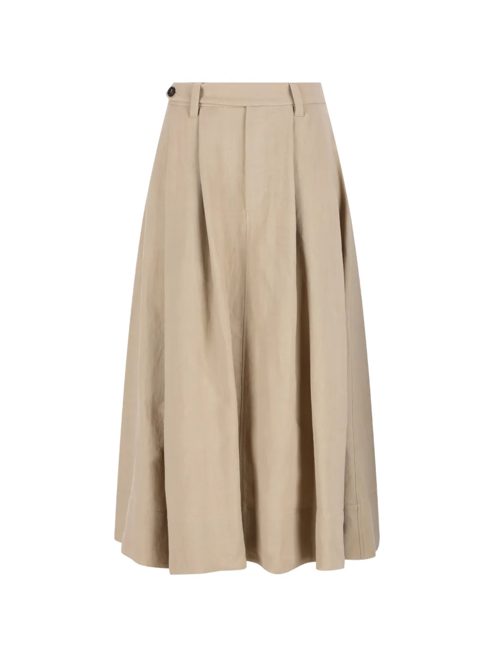 Brunello Cucinelli pleated midi skirt - Toni neutri