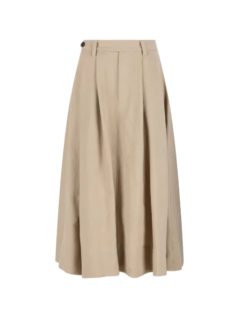 Brunello Cucinelli pleated midi skirt