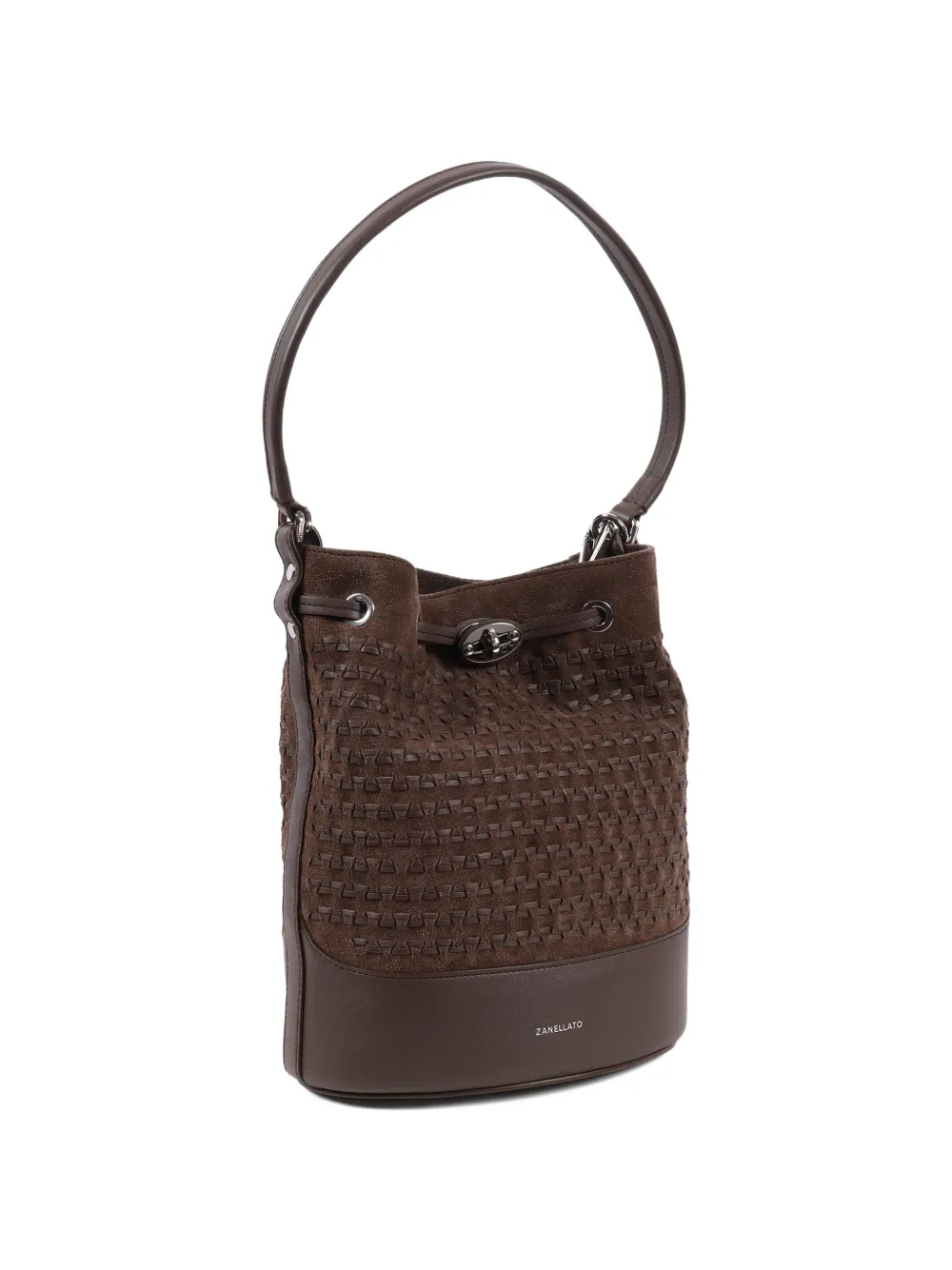  Zanellato Monda'® Leather Bucket Bag - Brown 