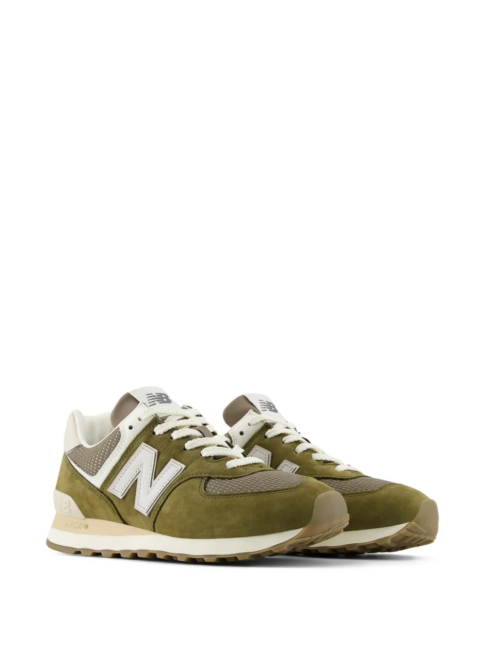 New Balance Suède sneakers met logo Groen