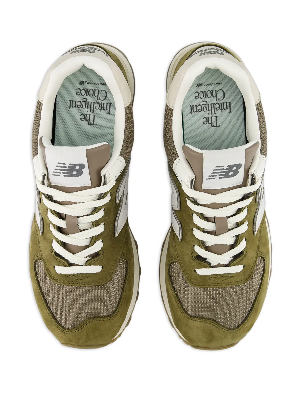 New Balance Suède sneakers met logo Groen