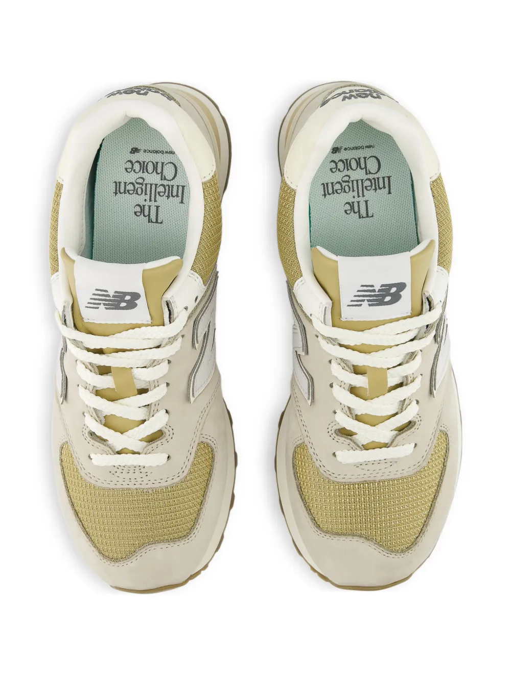 New Balance 574 sneakers met mesh vlak Beige