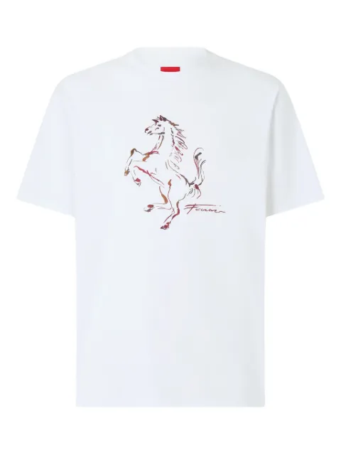 Ferrari horse-graphic T-shirt