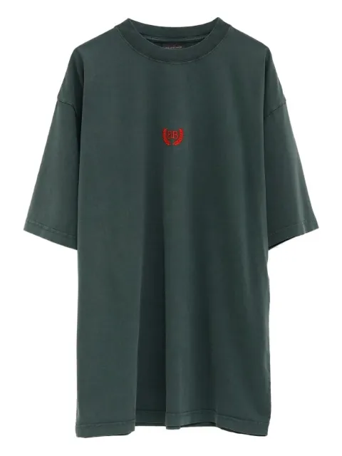 Balenciaga mock-neck logo T-shirt