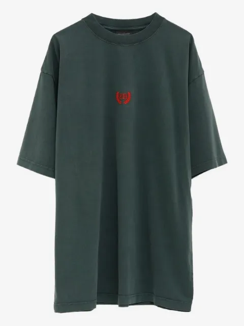 Balenciaga mock-neck logo T-shirt