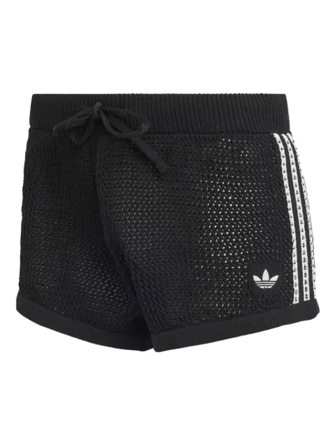 adidas stripes drawstring shorts