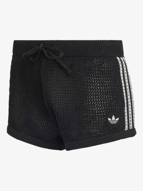 adidas short rayé à lien de resserrage