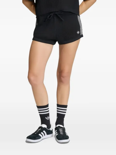 adidas stripes drawstring shorts