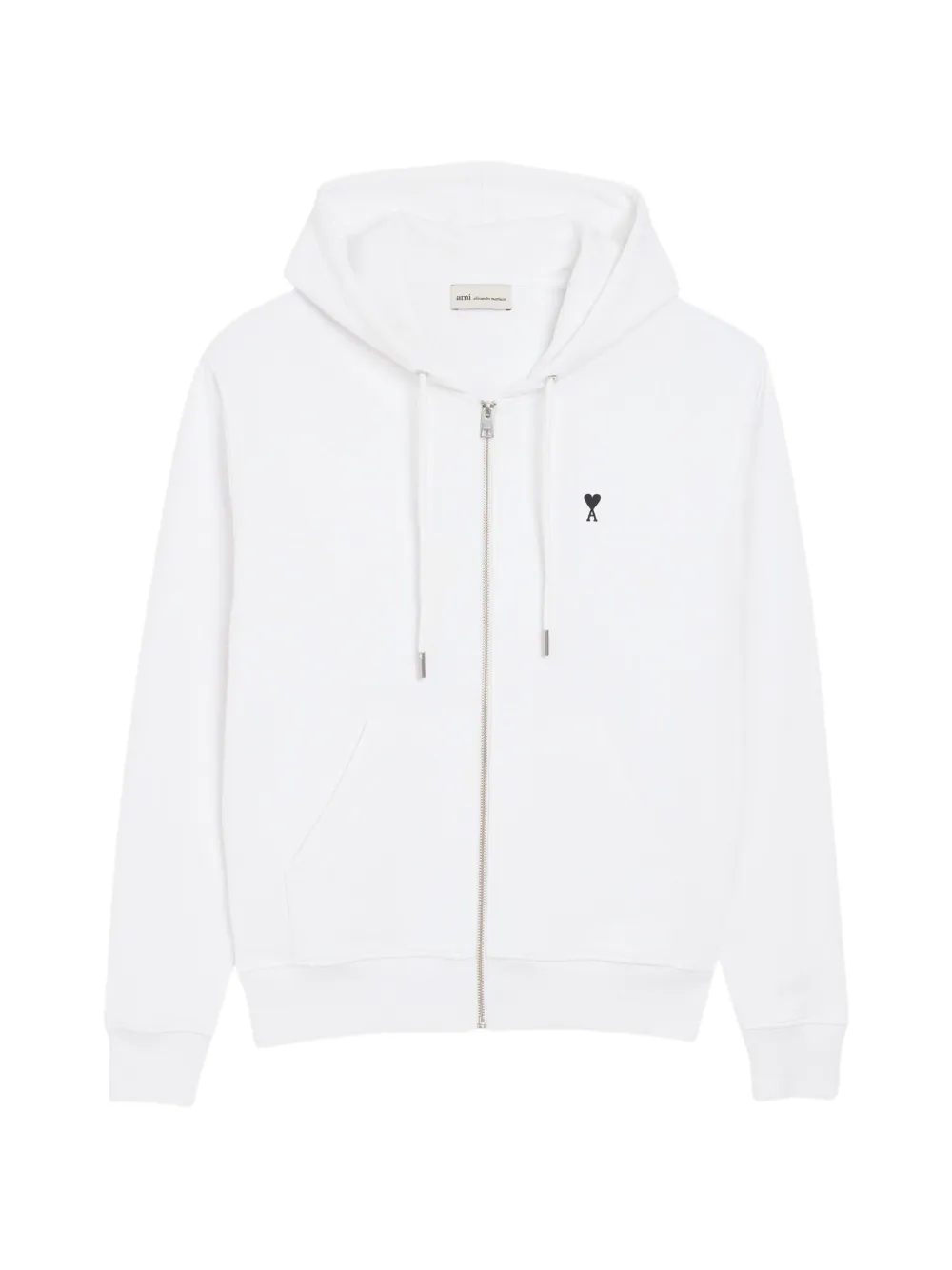 AMI Paris zip-up hoodie - Bianco
