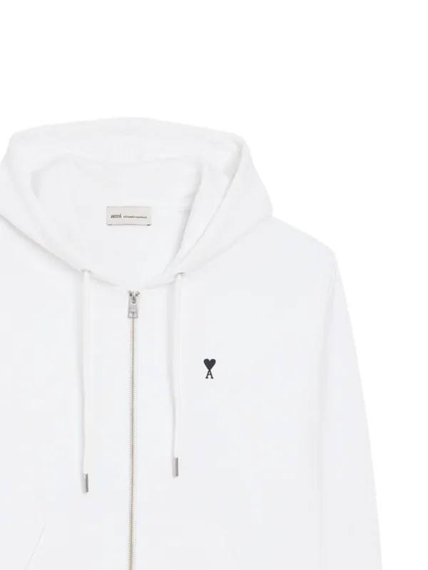 AMI Paris ジップアップ パーカー | ホワイト | FARFETCH JP