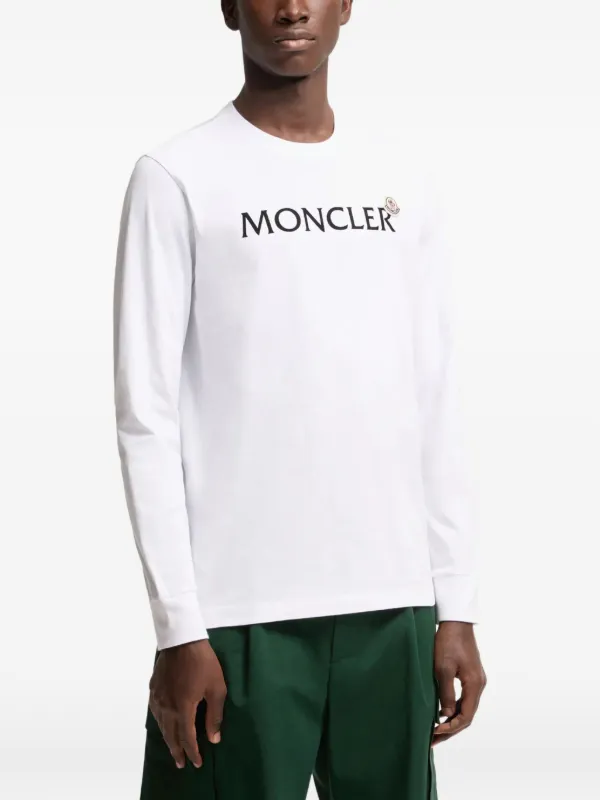 Moncler Moletom Com Estampa De Logo | Branco | FARFETCH BR