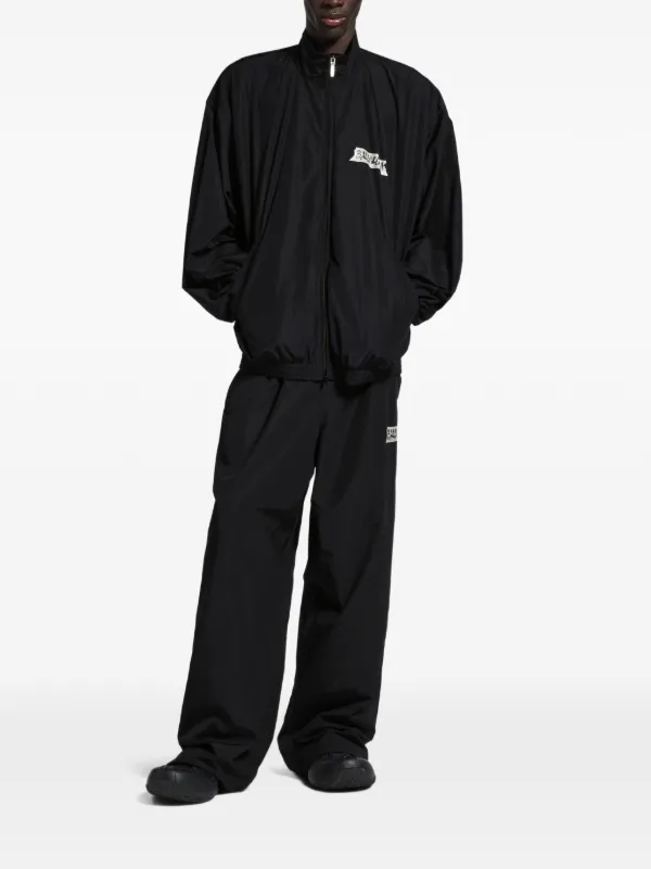Balenciaga Masking Tape Track Pants | Black | FARFETCH IN