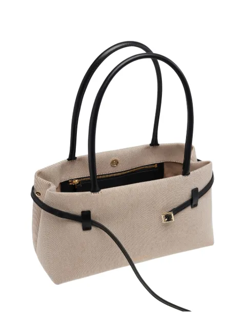 Manu Atelier Le Cambon belted canvas-texture shoulder bag