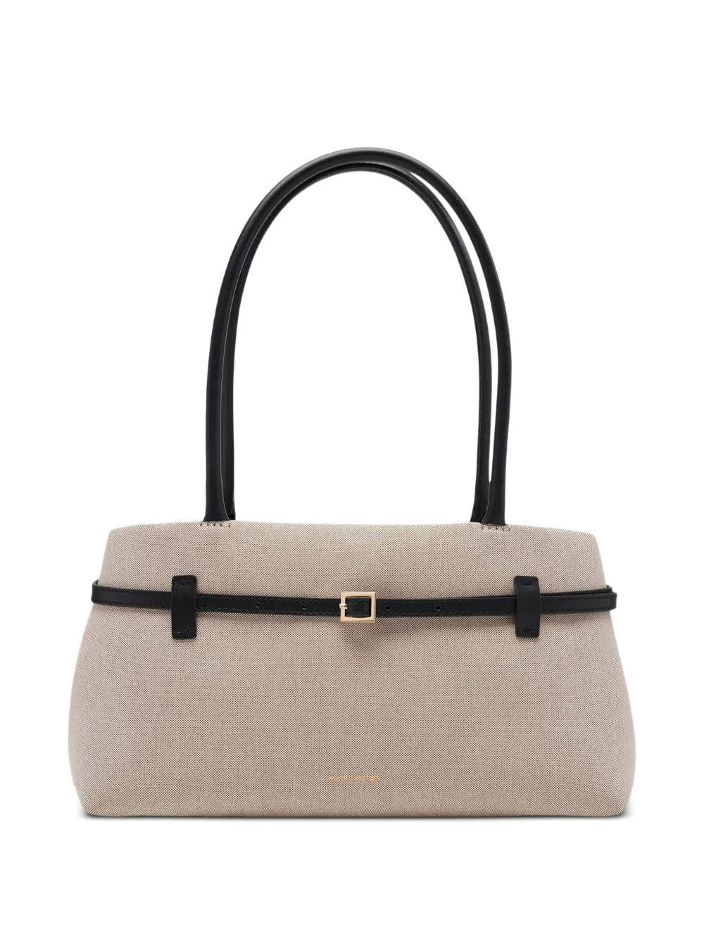 Manu Atelier Le Cambon belted canvas-texture shoulder bag - Toni neutri