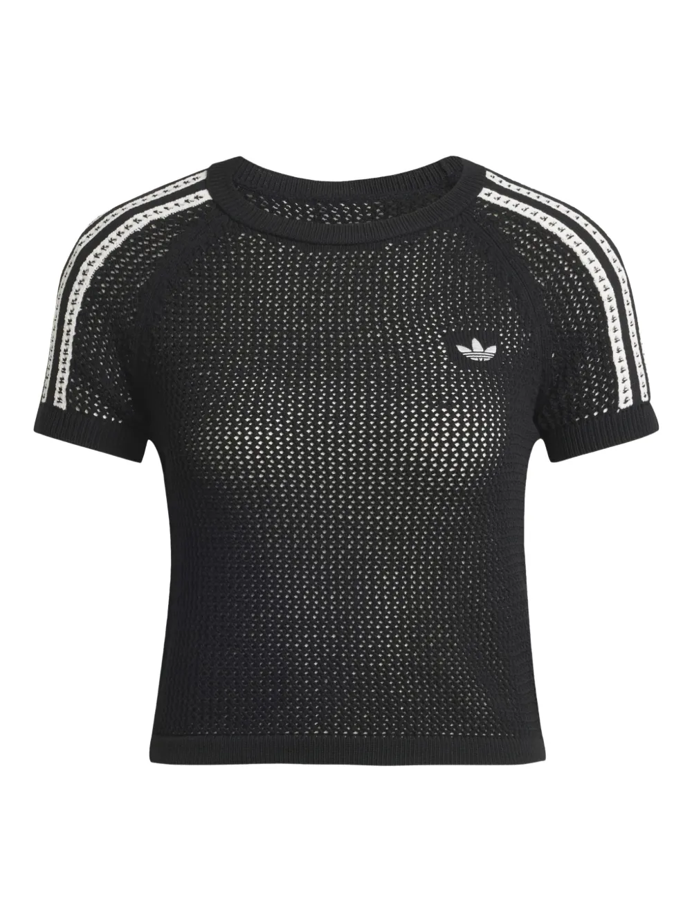 adidas T-shirt in maglia - Nero