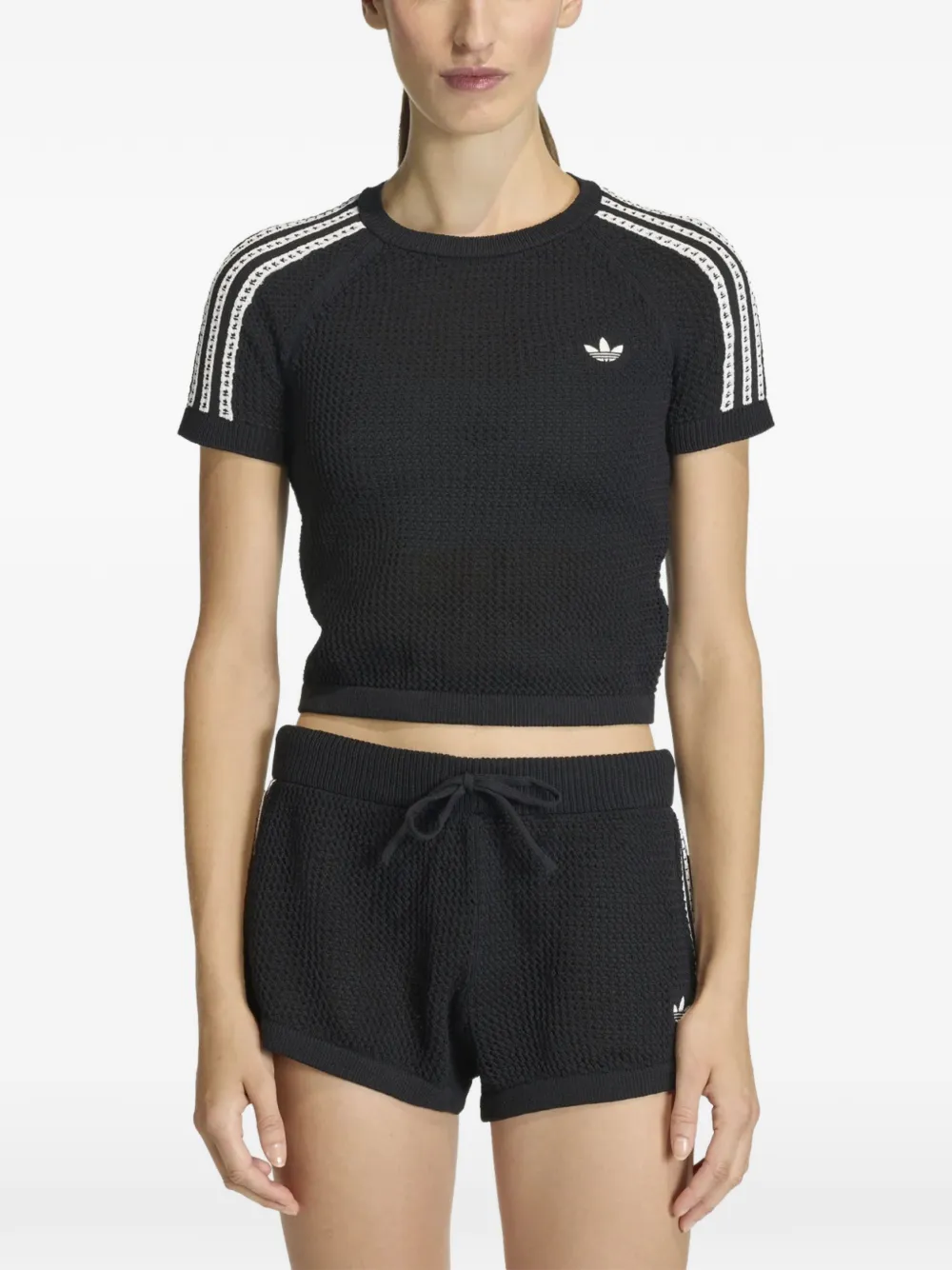 adidas Gebreid T-shirt Zwart