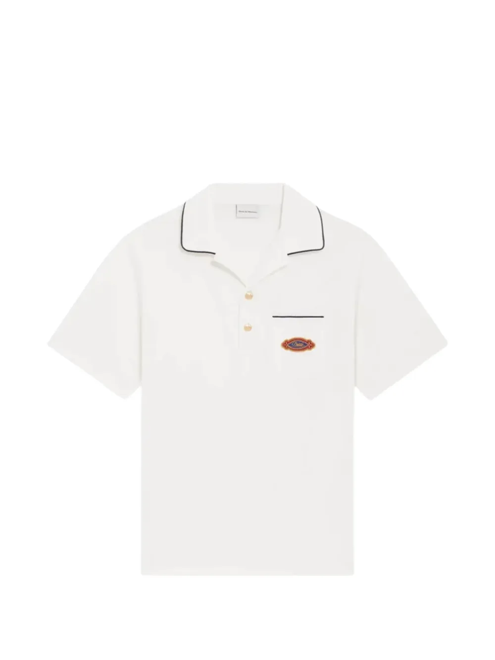Drôle De Monsieur trim-pocket polo shirt - Weiß