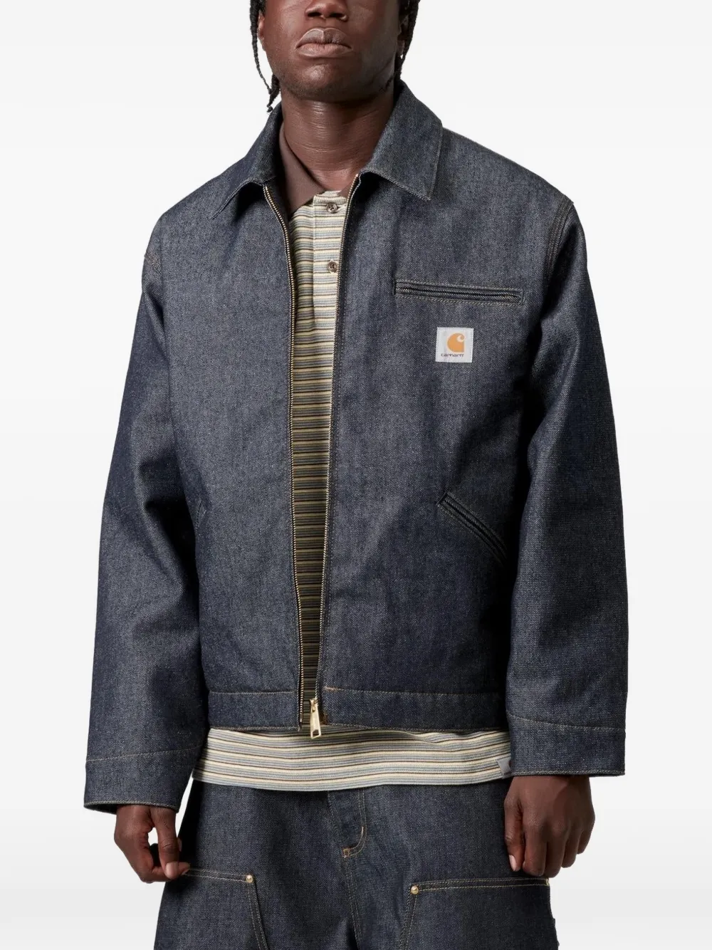 Carhartt WIP Jack met logopatch Blauw