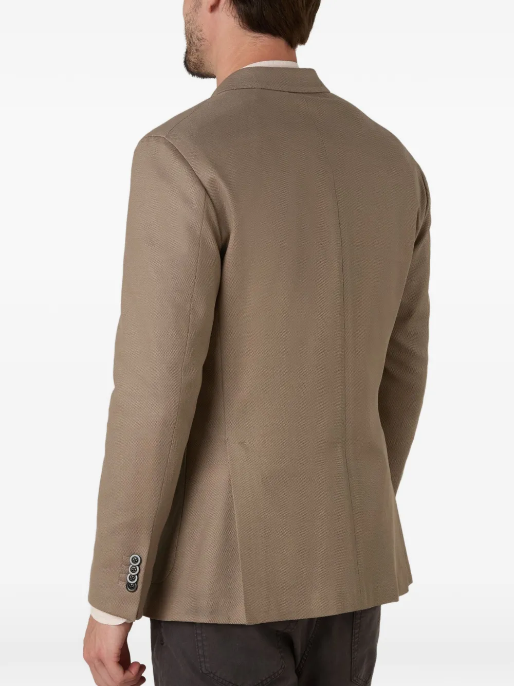 Boglioli Wollen blazer met dubbele rij knopen Beige