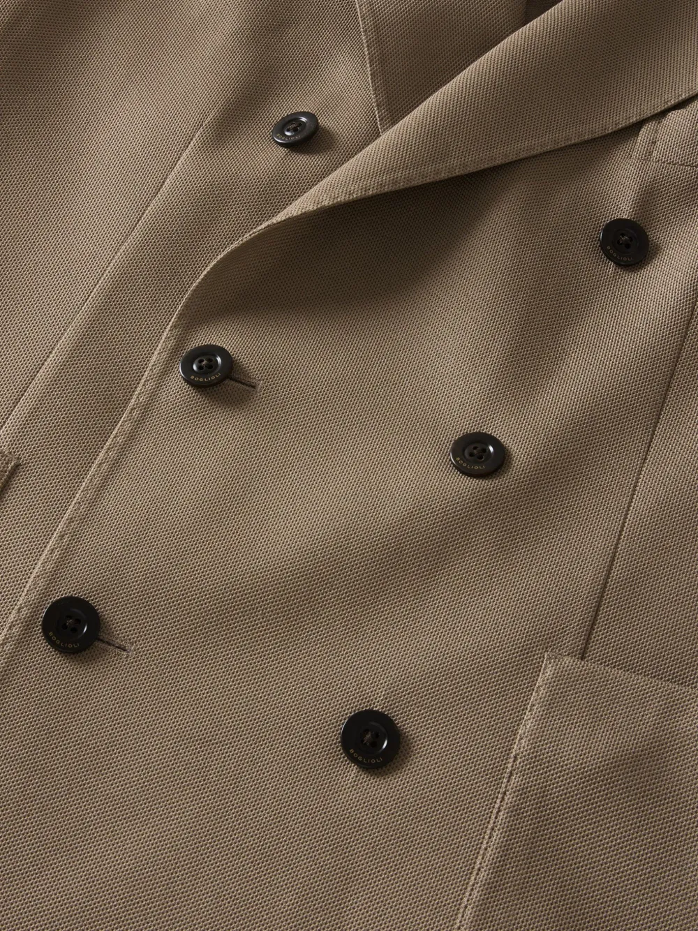 Boglioli Wollen blazer met dubbele rij knopen Beige