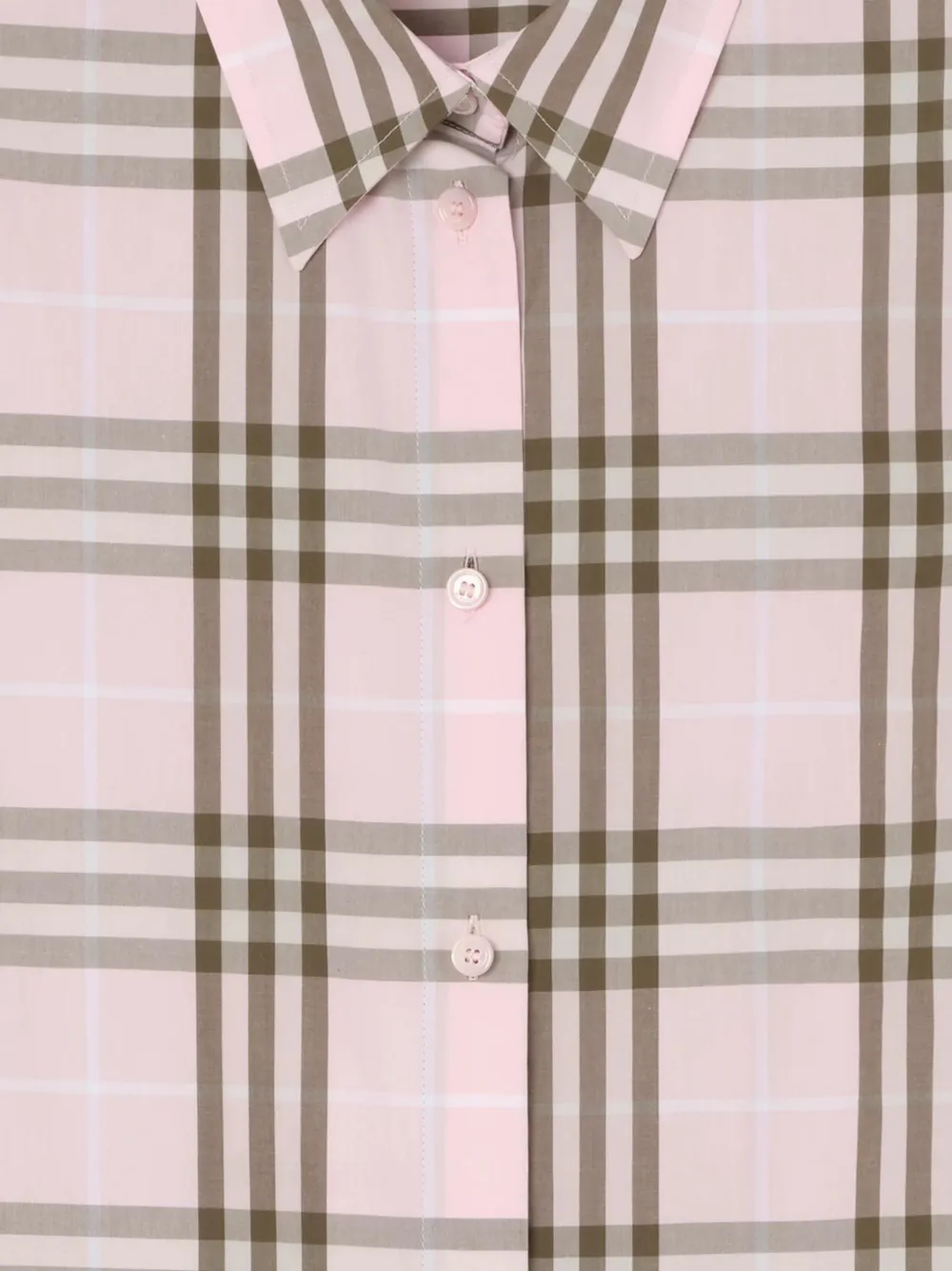 Burberry Geruit blouse Roze