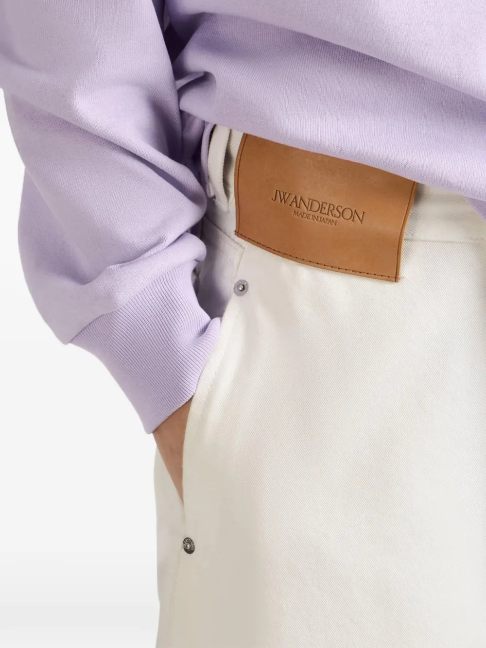  Jw Anderson Vaqueros Con Parche Del Logo - Neutro 