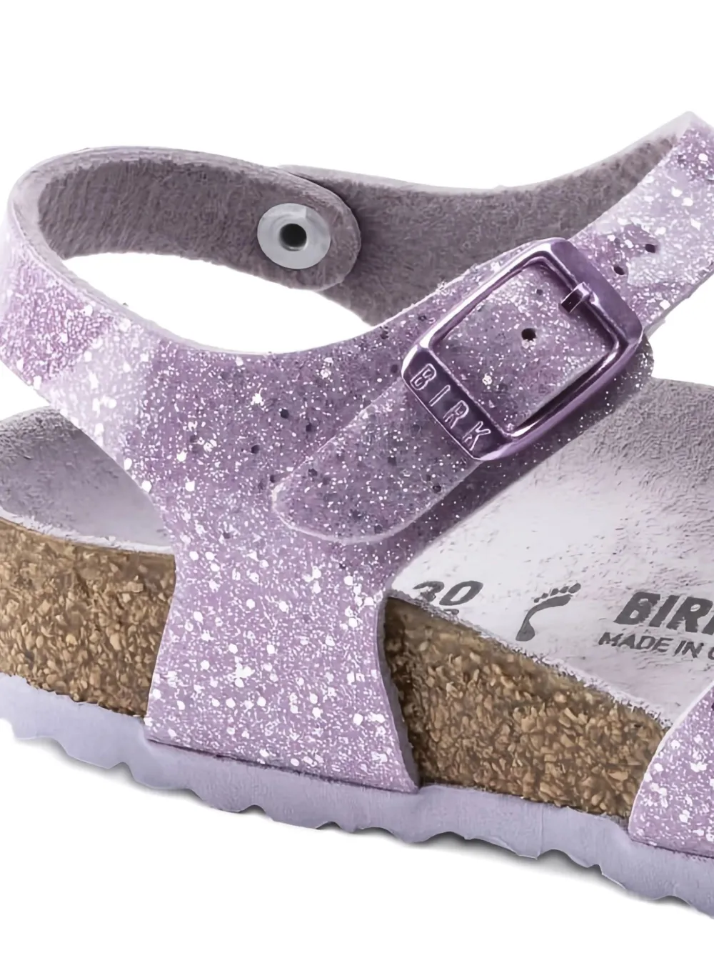 Birkenstock Kids Rio sandalen met gesp Paars