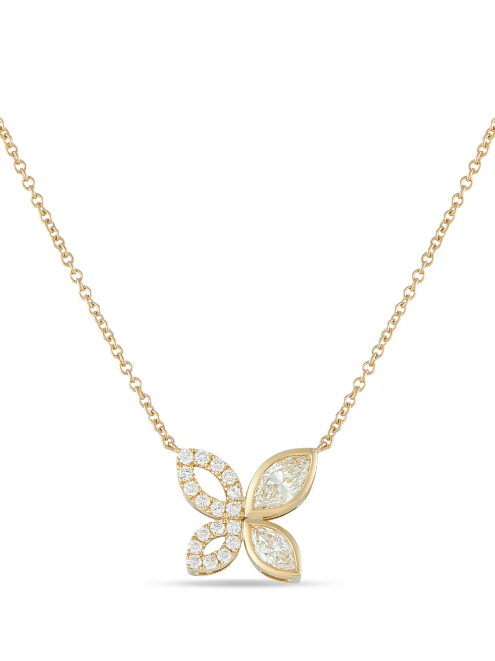 LB Exclusive diamond butterfly necklace - Oro