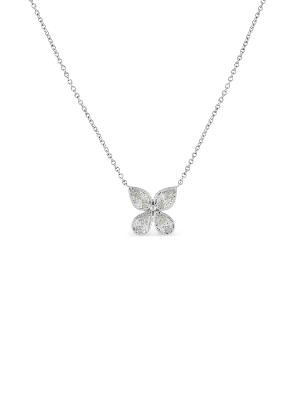 LB Exclusive pear diamond pendant necklace - Argento