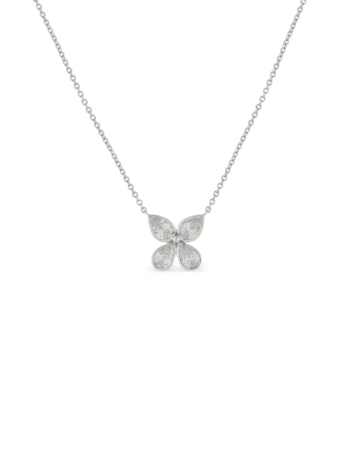 LB Exclusive pear diamond pendant necklace
