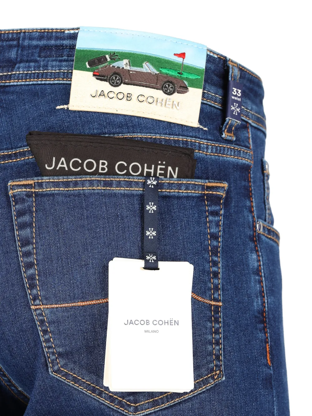Jacob Cohën Jeans met contrasterende stiksels Blauw