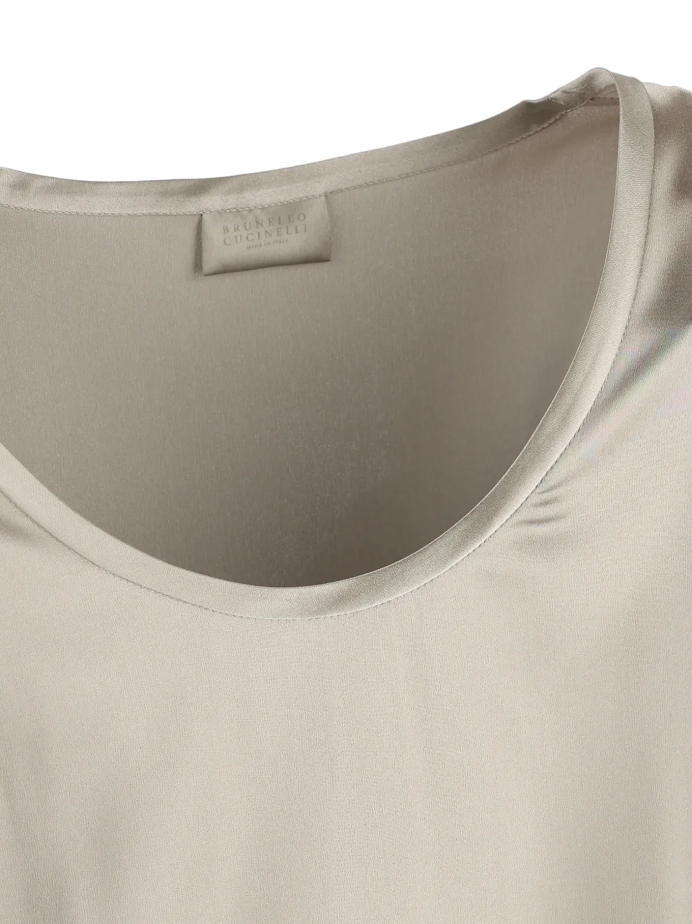 Brunello Cucinelli Tanktop met diepe ronde hals Beige