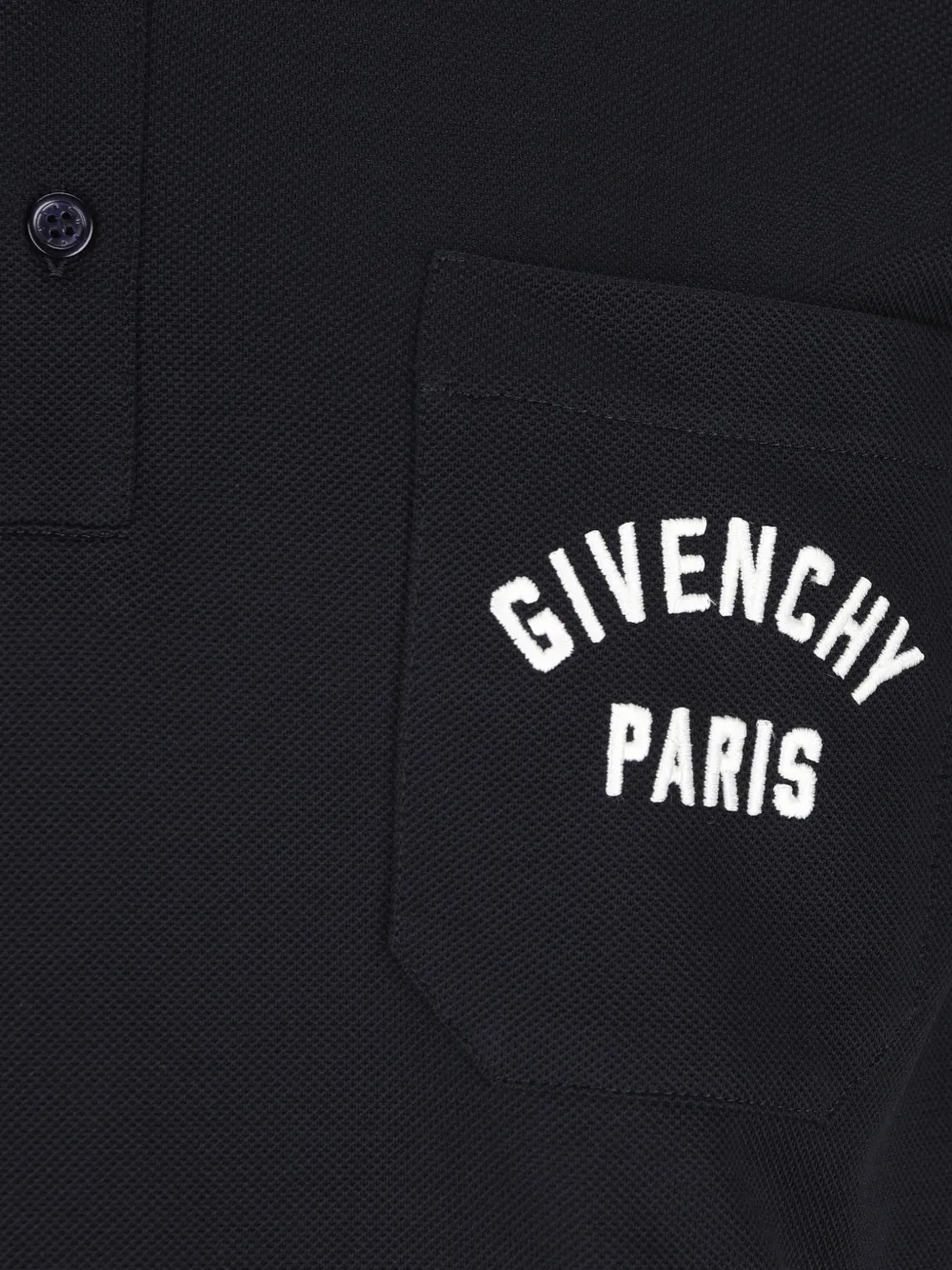 Givenchy Polotop met opgestikte zak en geborduurd logo Blauw