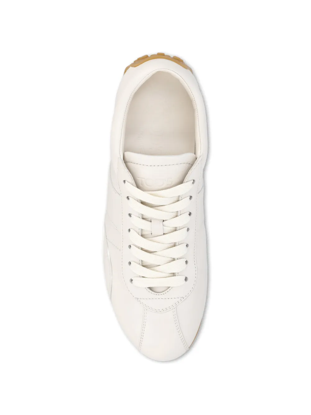 Tod's leather lace-up sneakers Beige