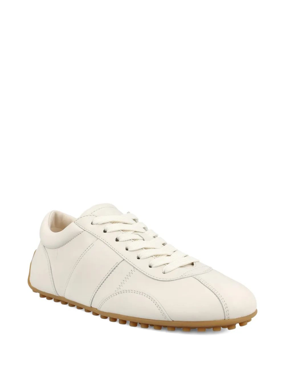Tod's leather lace-up sneakers - Beige