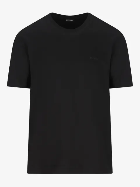 Zegna logo-embroidered T-shirt