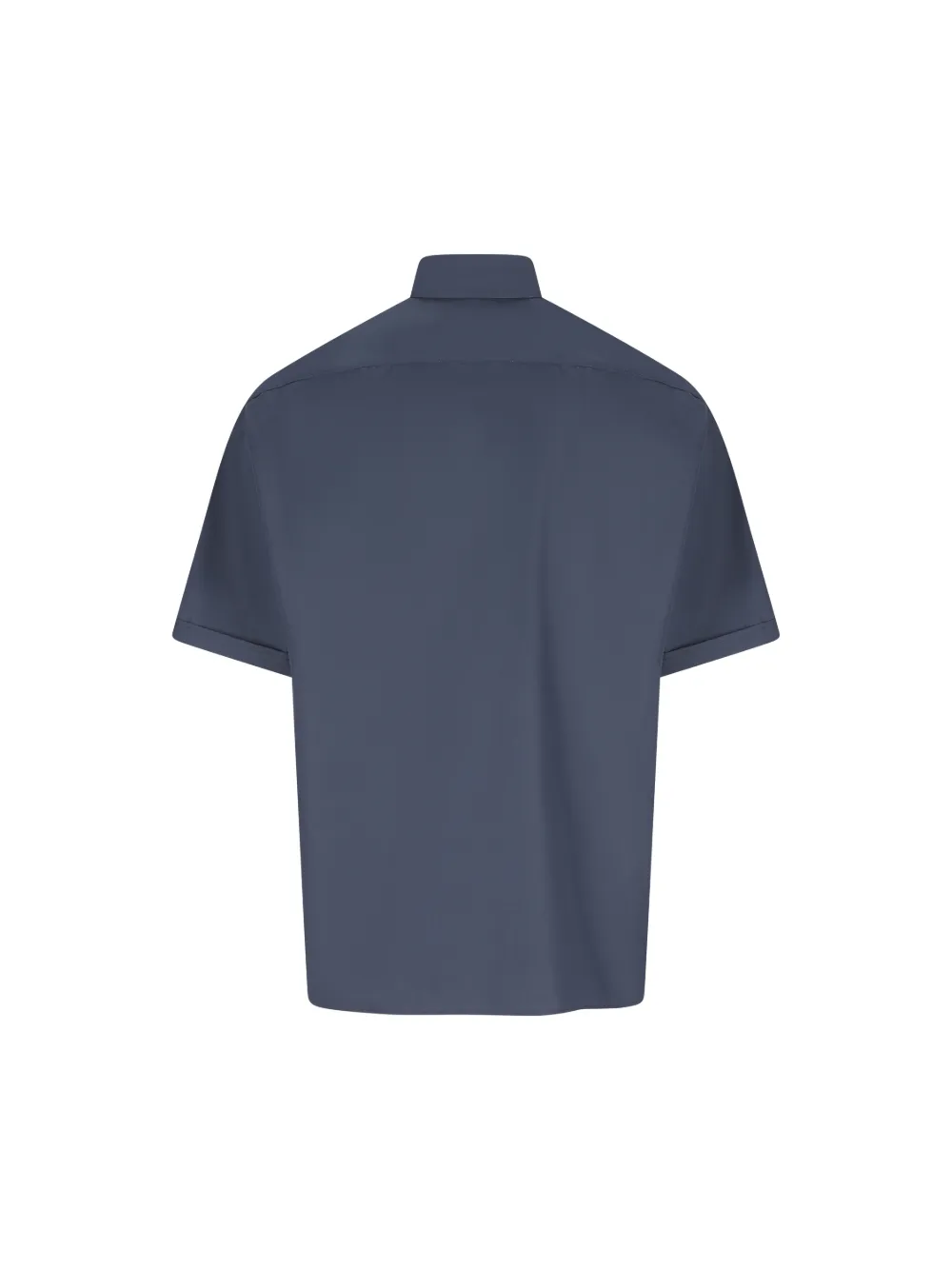 FENDI dog-embroidered pocket shirt - Blauw