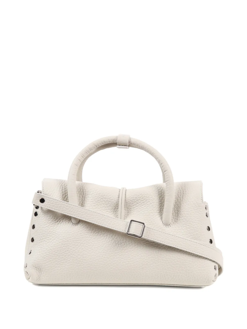 Zanellato Dotta shopper verfraaid met studs Wit