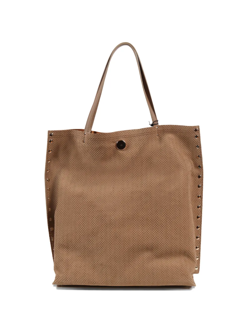 Zanellato A' SPASSO shopper verfraaid met studs Beige
