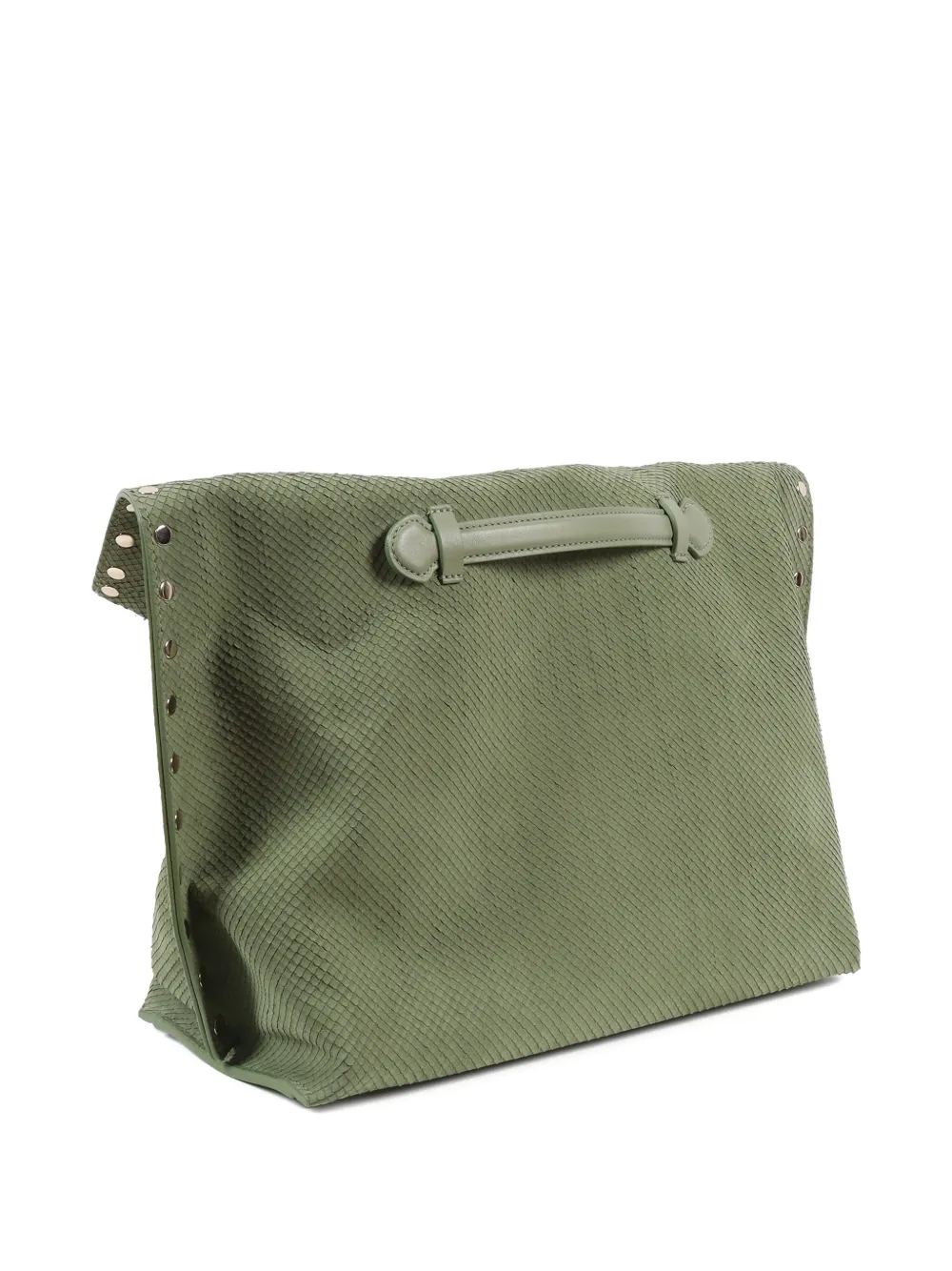 Zanellato A' SPASSO shopper verfraaid met studs Groen