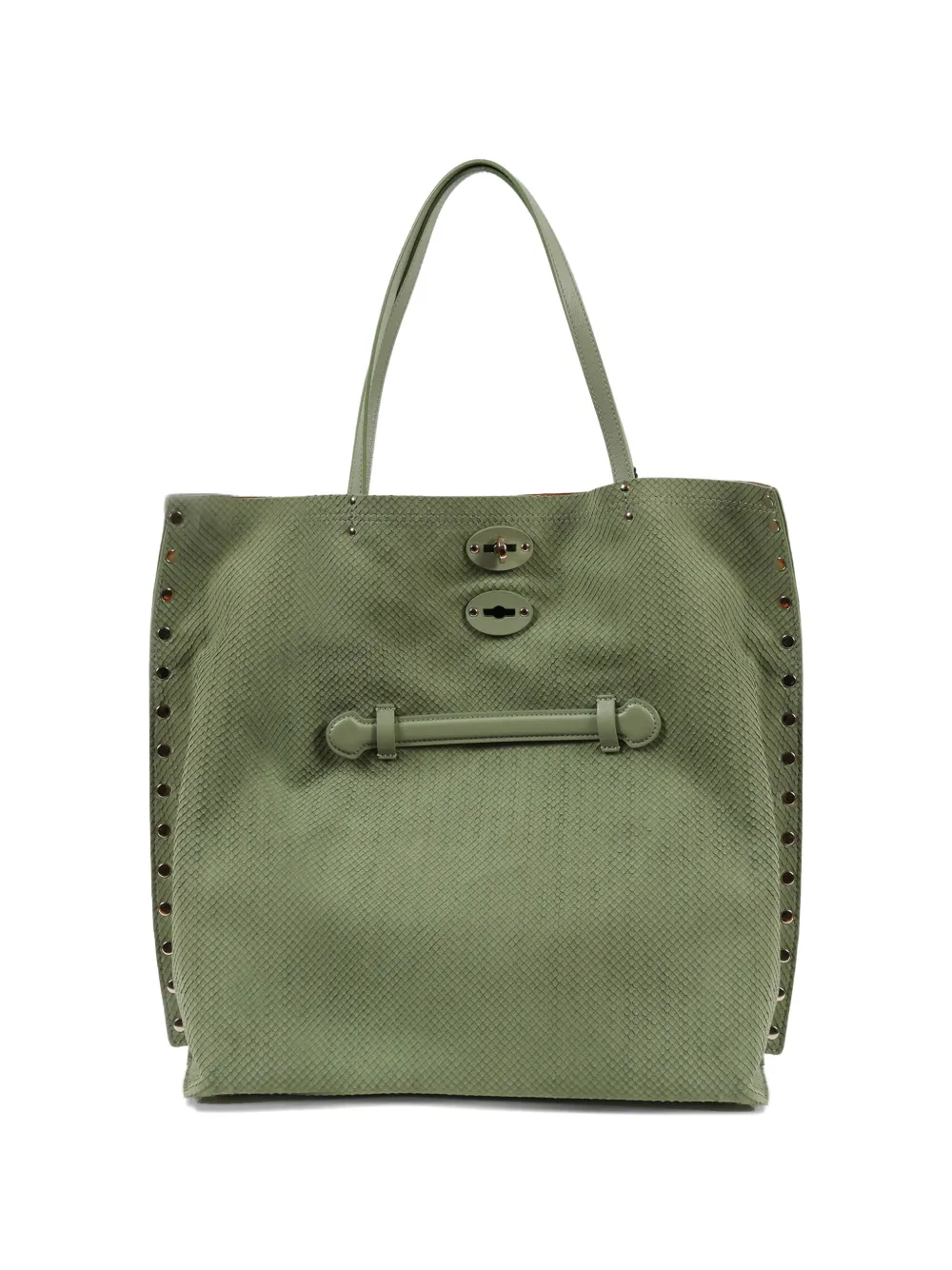 Zanellato Borsa tote A' SPASSO® con borchie - Verde