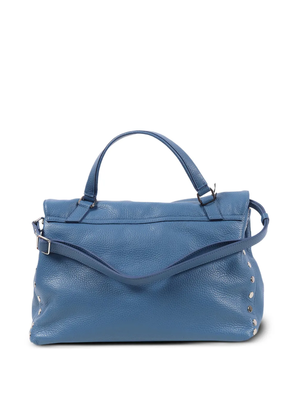Zanellato Postina leren shopper Blauw