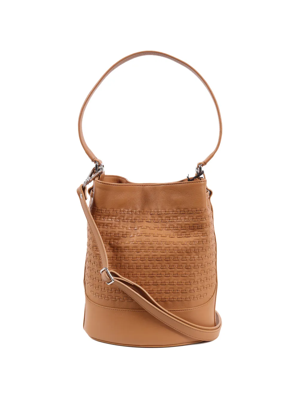 Zanellato Monda' leren bucket-tas Bruin