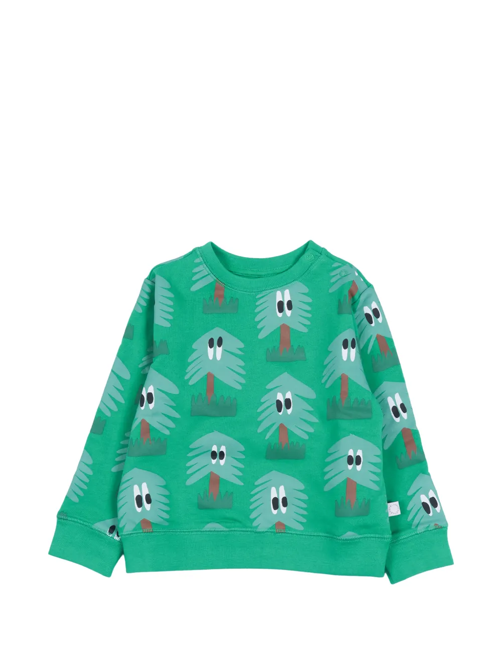 Stella McCartney Kids tree-print sweater - Verde