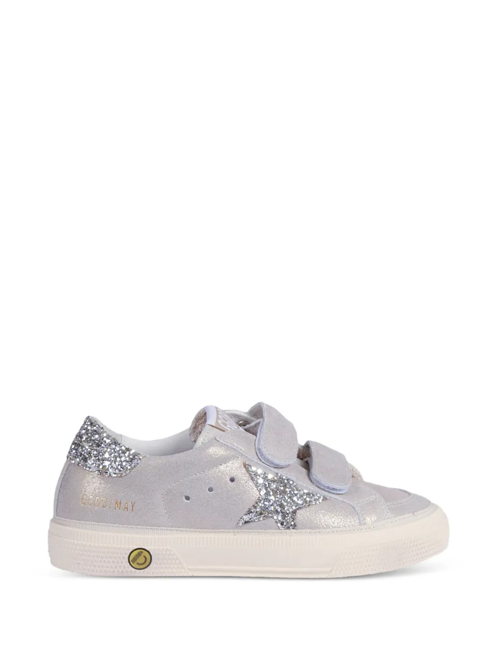 Golden Goose Kids Old School glitter-detail sneakers Zilver