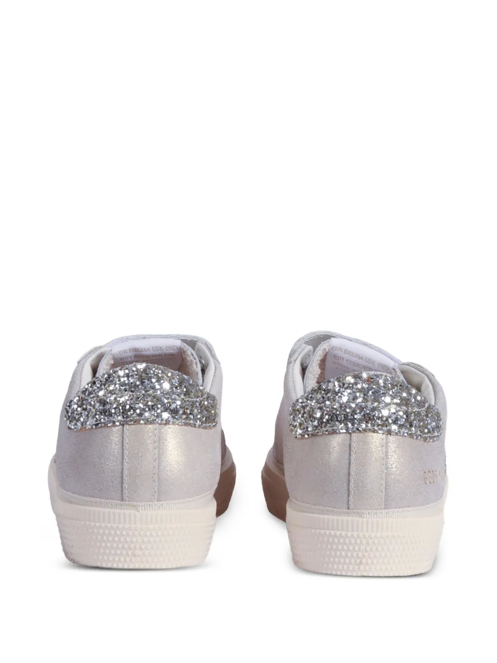 Golden Goose Kids Old School glitter-detail sneakers Zilver