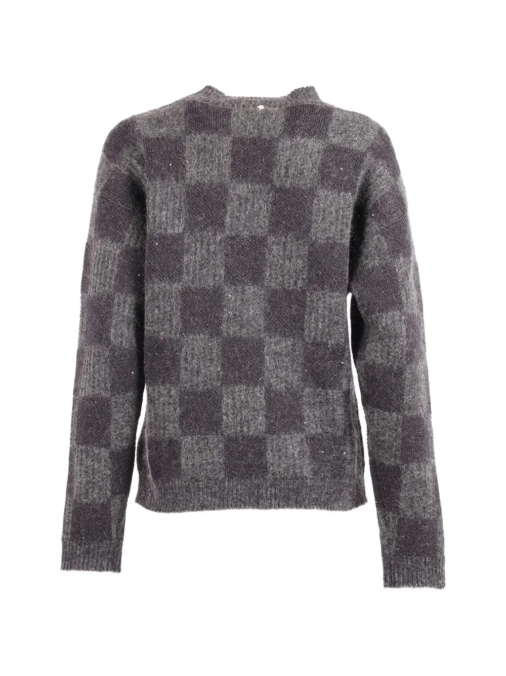  Lorena Antoniazzi Chequered Sweater - Grey 