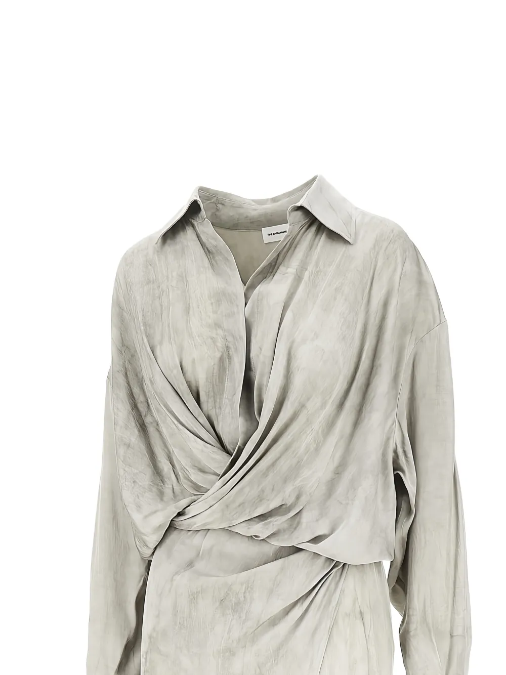 THE ANDAMANE twisted shirt dress - Beige